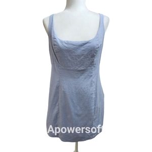 Urban Outfitters Light Blue Adjustable Strap Fitted Dress
